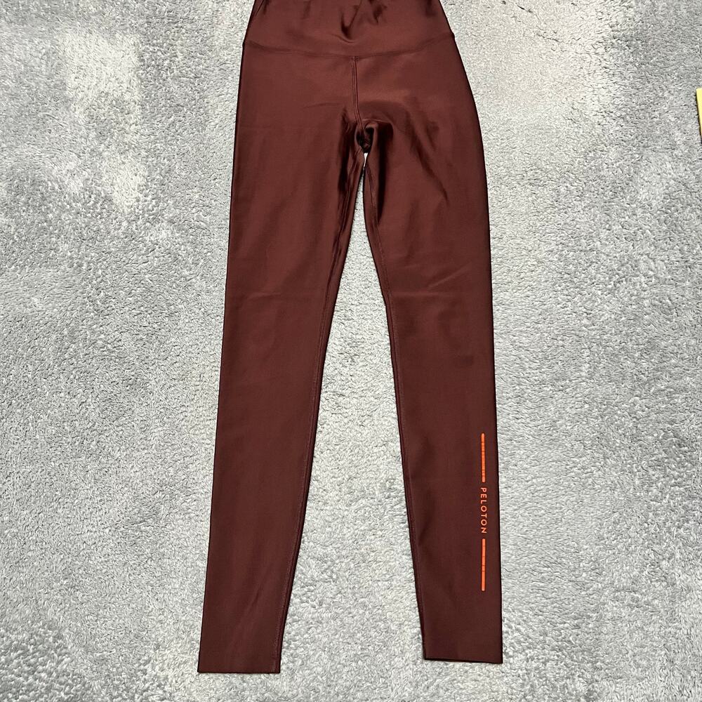 Peloton Leggings Pants Womens Small Maroon Ankle Athletic